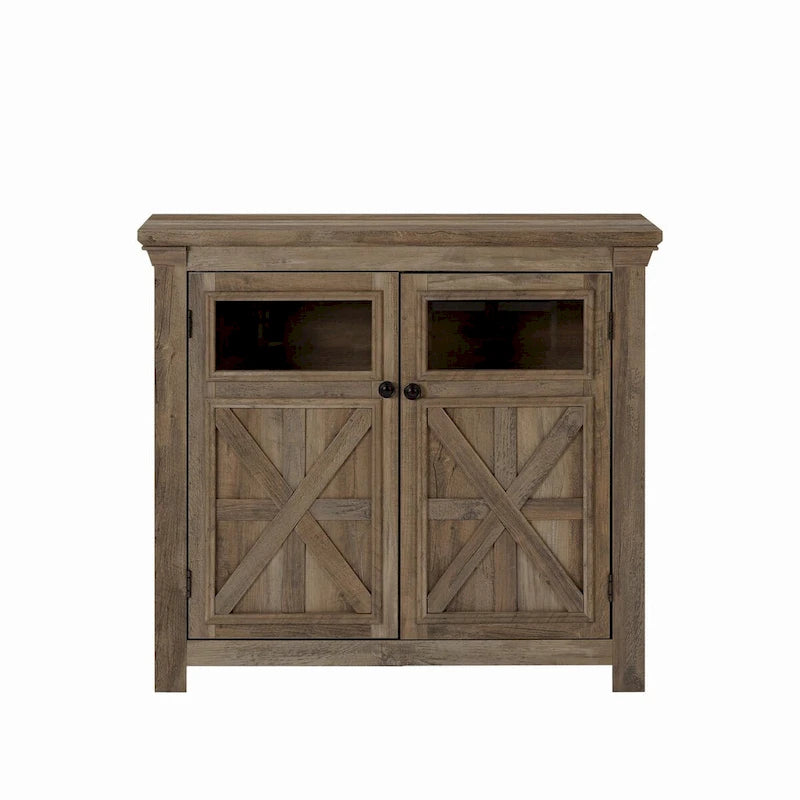38 Vetrina grande/credenza a 2 ante in stile rustico - N/D