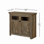 38 Vetrina grande/credenza a 2 ante in stile rustico - N/D