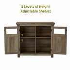 38 Vetrina grande/credenza a 2 ante in stile rustico - N/D