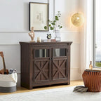 38 Vetrina grande/credenza a 2 ante in stile rustico - N/D
