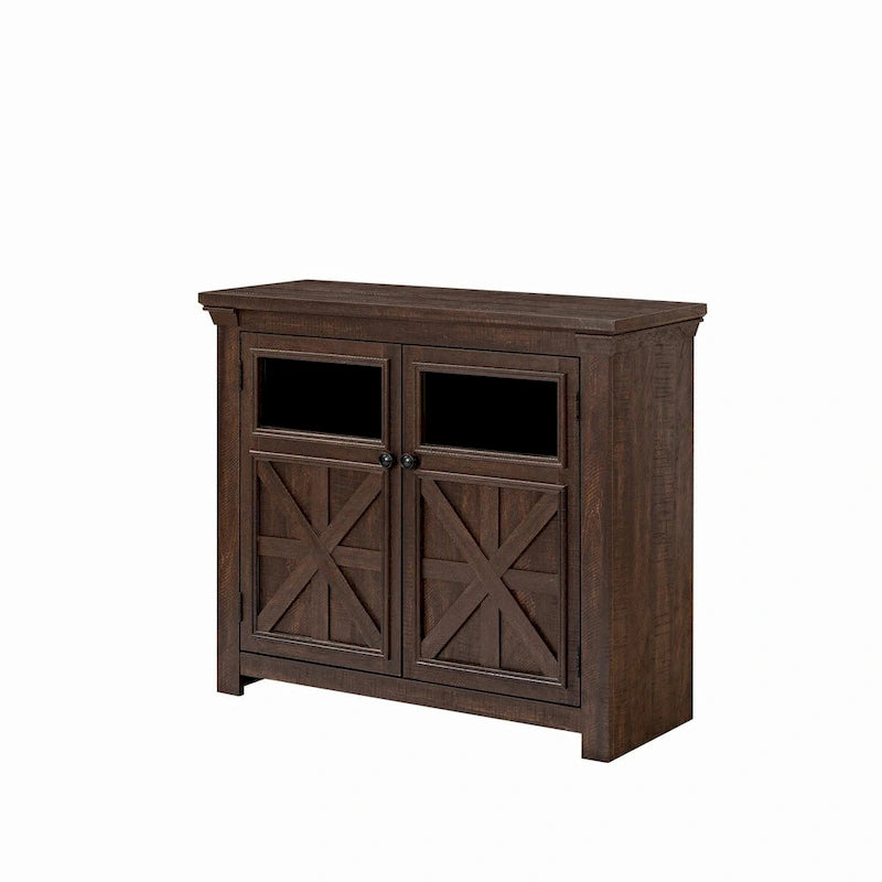38 Vetrina grande/credenza a 2 ante in stile rustico - N/D
