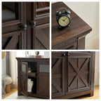 38 Vetrina grande/credenza a 2 ante in stile rustico - N/D