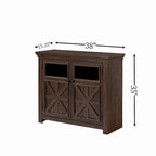 38 Vetrina grande/credenza a 2 ante in stile rustico - N/D