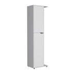 Armadio contenitore bianco a 1 anta, alto 178 cm, con 4 ripiani
