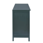 Mobile contenitore a 3 cassetti in rattan, Grigio/Verde/Blu, Montaggio da parte di una sola persona