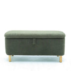 Panca contenitore/Pouf Bouclé Bianca/Verde/Arancione/Blu/Rosa, Posto singolo