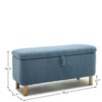 Panca contenitore/Pouf Bouclé Bianca/Verde/Arancione/Blu/Rosa, Posto singolo
