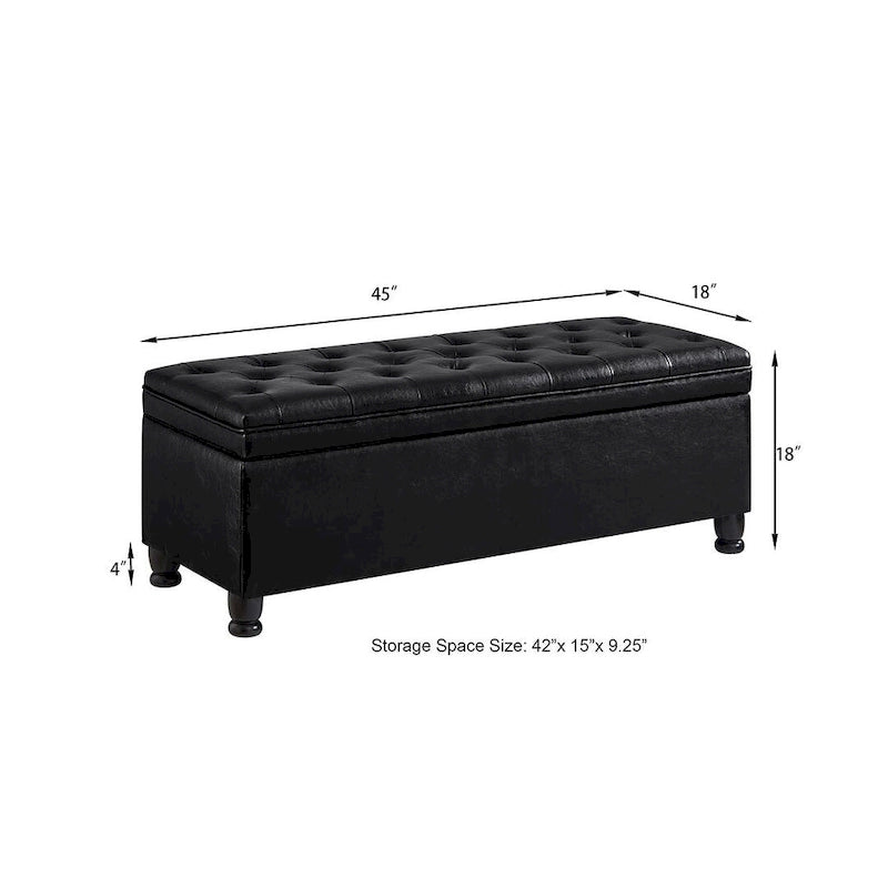 Panca contenitore imbottita in lino color azzurro / lino / nero / grigio con gambe a spillo, 1 posto