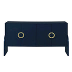 Armadietto multiuso 86 cm H con ripiani regolabili, colore Bianco/Nero/Blu scuro, montaggio 1 persona