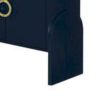 Armadietto multiuso 86 cm H con ripiani regolabili, colore Bianco/Nero/Blu scuro, montaggio 1 persona