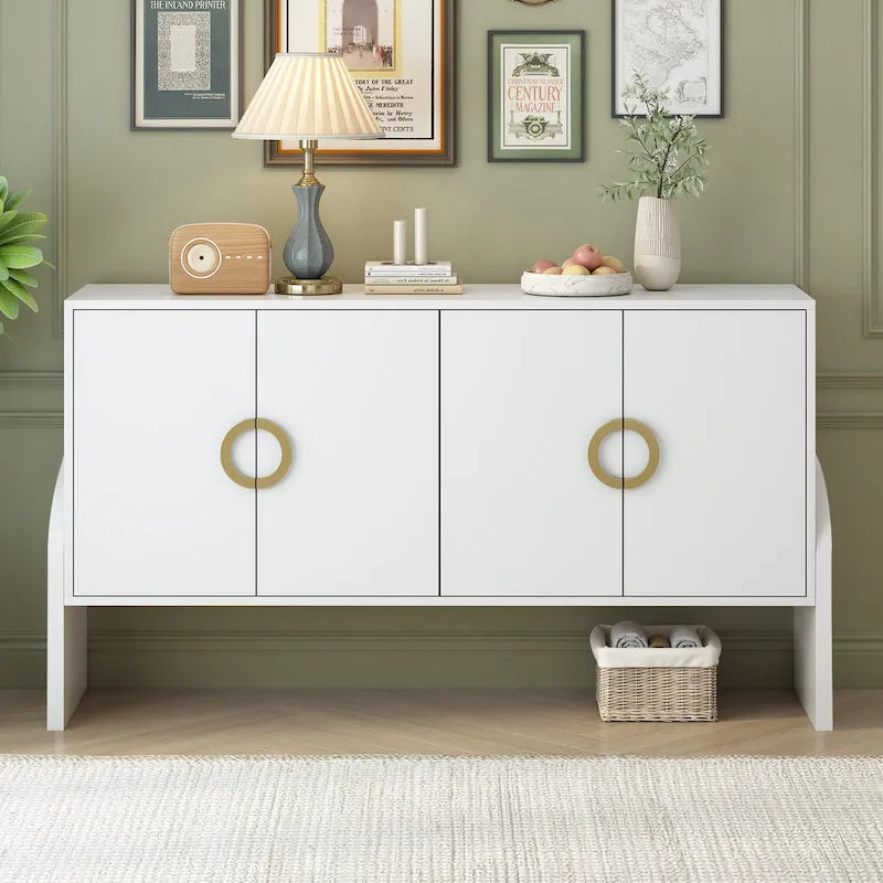 Armadietto multiuso 86 cm H con ripiani regolabili, colore Bianco/Nero/Blu scuro, montaggio 1 persona
