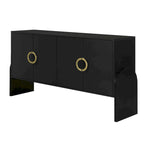 Armadietto multiuso 86 cm H con ripiani regolabili, colore Bianco/Nero/Blu scuro, montaggio 1 persona