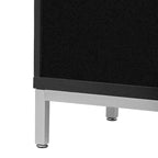Credenza/Mobile Buffet in impiallacciatura di legno blu/nero – Singola, 34"L×15,5"P×31,9"H