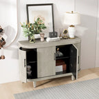 Curved Sideboard Storage Cabinet
