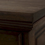 Credenza/Buffet in Legno Rustico Riciclato e Ferro Battuto Marrone, 99 cm di Larghezza, Montaggio senza Aiuto (1 persona)