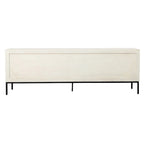 Madia in legno di mango bianco sporco, L 96", montaggio individuale