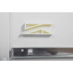 Armadietto classificatore verticale in metallo, 2 cassetti, utente singolo, bianco/nero