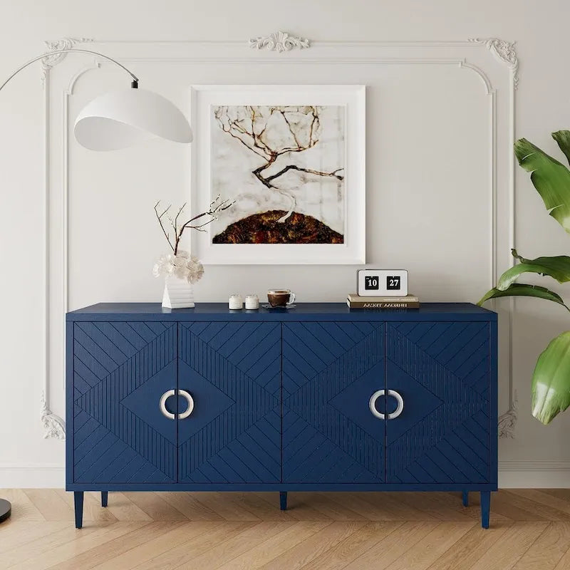 60  Stylish and Functional 4-Door Storage Buffet/Sideboard