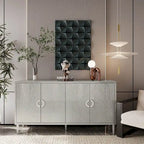 Credenza a 4 ante blu notte / champagne