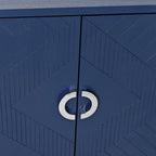 Credenza a 4 ante blu notte / champagne