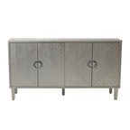 Credenza a 4 ante blu notte / champagne