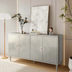 Credenza a 4 ante blu notte / champagne