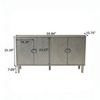 Credenza a 4 ante blu notte / champagne