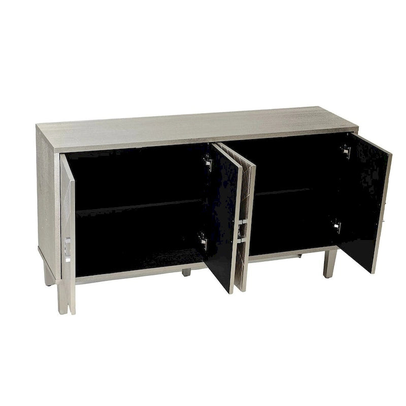 Credenza a 4 ante blu notte / champagne