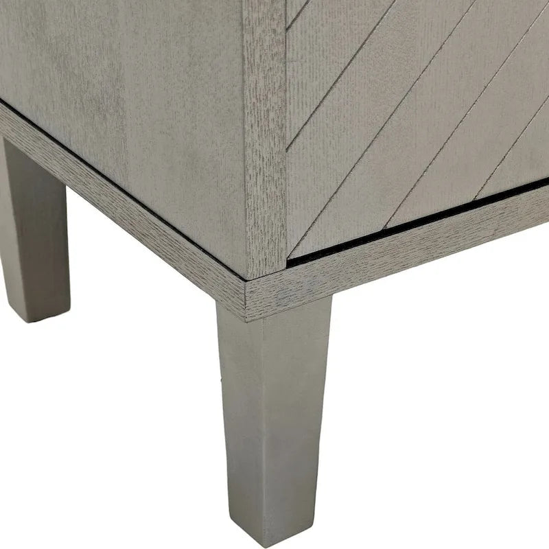 Credenza a 4 ante blu notte / champagne