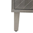 Credenza a 4 ante blu notte / champagne