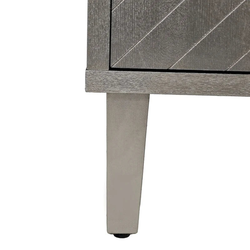 Credenza a 4 ante blu notte / champagne