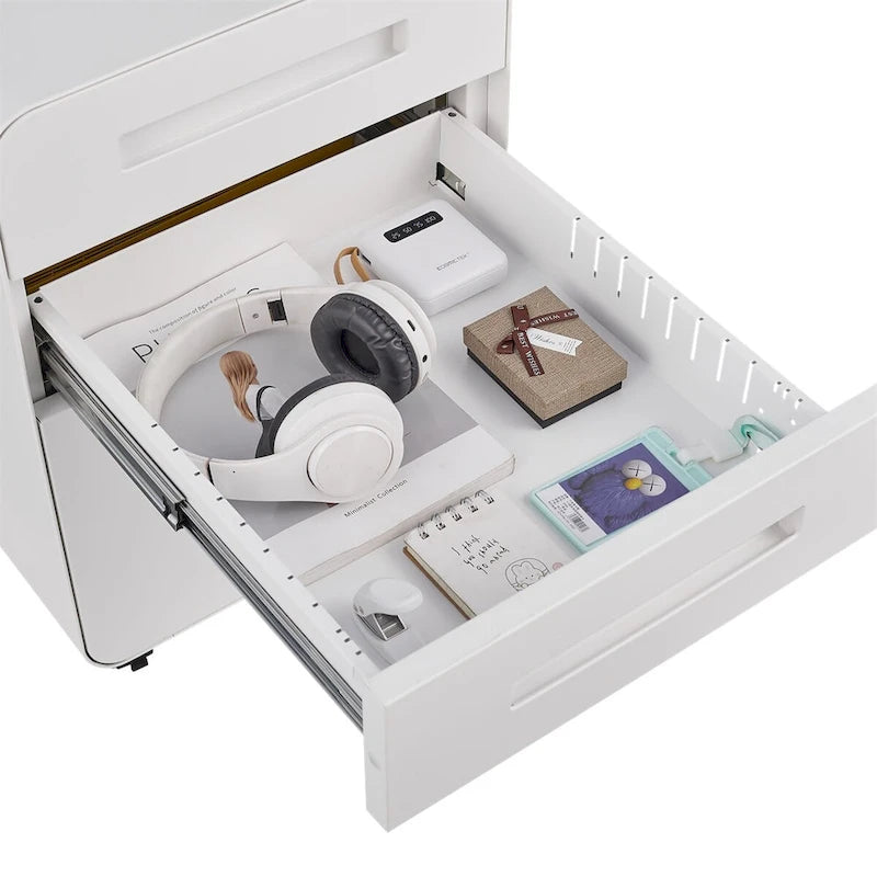 Mobiletto d'Appoggio Brown 2 Ante con Motivo a Raggi, Stile Art Déco