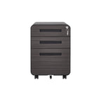 Mobiletto d'Appoggio Brown 2 Ante con Motivo a Raggi, Stile Art Déco