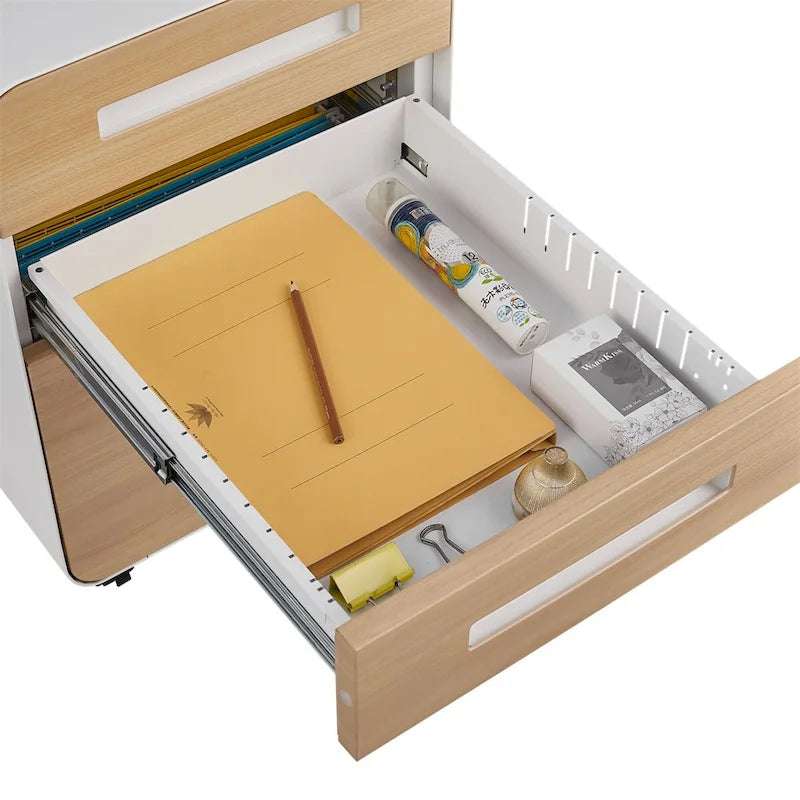 Mobiletto d'Appoggio Brown 2 Ante con Motivo a Raggi, Stile Art Déco
