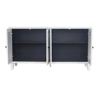 Mobile credenza 4 ante con persiana in legno naturale lavato