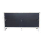 Mobile credenza 4 ante con persiana in legno naturale lavato
