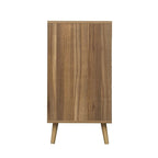 Comodino in Rattan a 3 Cassetti, Singolo, Blu/Verde/Naturale/Noce/Nero