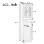 Mobile bagno a colonna nero, autoportante, uso singolo, 1 cassetto e 2 ante