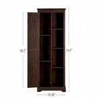 Credenza alta Espresso/Gray Barn Door, anta singola