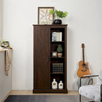Credenza alta Espresso/Gray Barn Door, anta singola
