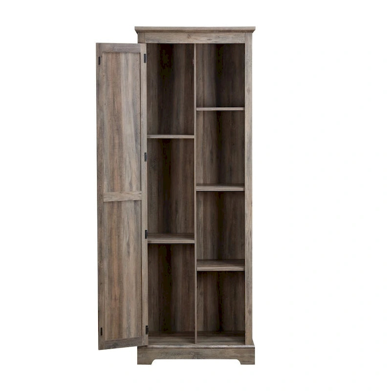 Credenza alta Espresso/Gray Barn Door, anta singola