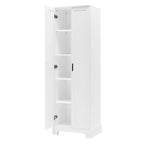 Armadietto a 2 ante con ripiani regolabili, colore bianco/nero/marrone, singolo