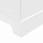 Armadietto a 2 ante con ripiani regolabili, colore bianco/nero/marrone, singolo