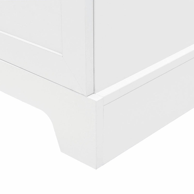 Armadietto a 2 ante con ripiani regolabili, colore bianco/nero/marrone, singolo