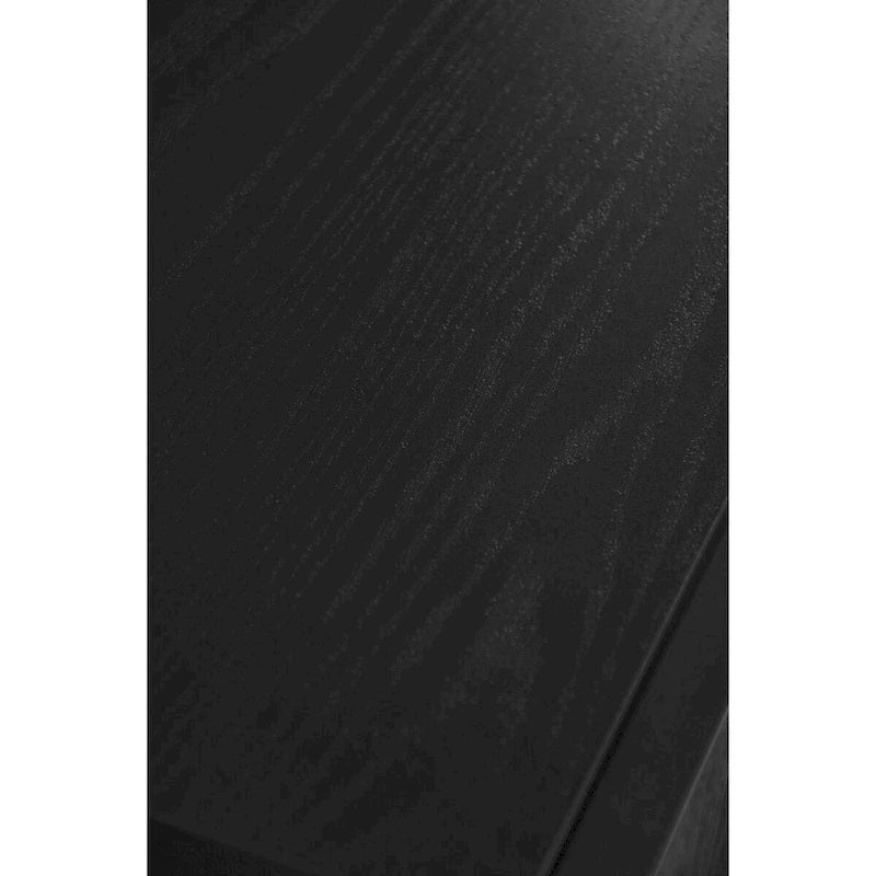Credenza da 4 ante intagliata 3D con arco nero e ripiano regolabile, per 1 persona
