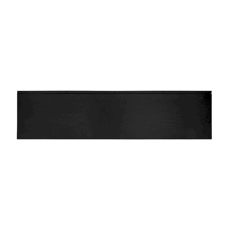 Credenza da 4 ante intagliata 3D con arco nero e ripiano regolabile, per 1 persona
