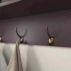 Appendiabiti da Parete Espresso con 8 Ganci, Scaffale Contenitore in Legno, 4 Persone
